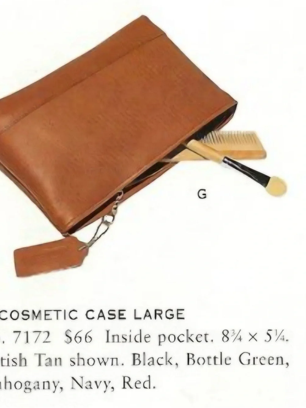 Coach British Tan Vintage 1990s cosmetic bag